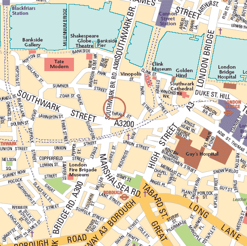 Map of sofia-hotels-southwark-rose-hotel
