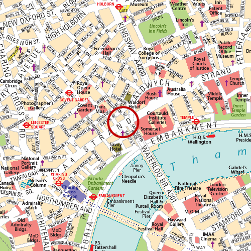 Detailed map of sofia-hotels-strand-palace-hotel