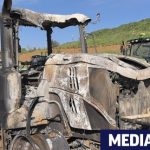 “Има чадър”: Пожар изпепели техника за милиони в Ямболско