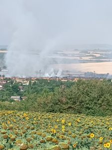 Продължават действията по овладяване на пожара край ТЕЦ „Бобов дол“