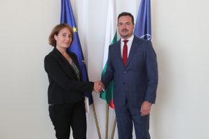 Заместник-министър Николай Павлов прие копия на акредитивни писма на посланика на Френската република в България  Н. Пр. Мари Дюмулен