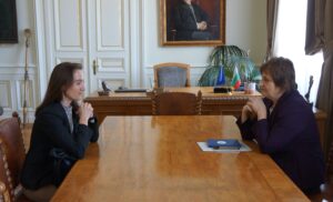 Среща на председателя на БАН с посланика на Словения Н. Пр. Наташа Бергел