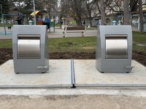 Два нови подземни контейнера вече обслужват русенци на Американското пазарче