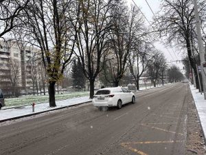 Пътната обстановка в община Русе е спокойна след първия сняг