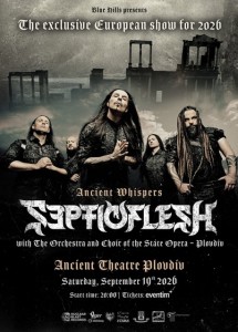 Гръцките симфо-дет титани Septicflesh  с ексклузивен концерт с оркестър и хор в Античен театър, Пловдив!