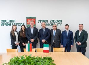 Зам.-кметът Радостин Танев посрещна посланика на Италия в България Н. Пр. Марчело Апичела в Стара Загора