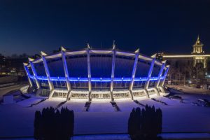 Обновиха фасадното осветление на Двореца на културата и спорта във Варна