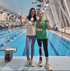 Състезателката на спортен клуб по плуване „Берое“ Калина Стоянова с отлично представяне на Световните серии по параплуване