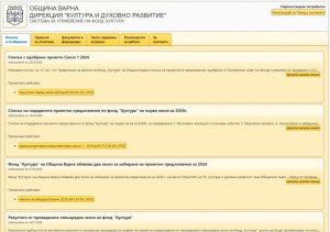 Фонд „Култура“ – Варна обяви резултатите от първата си редовна сесия за годината