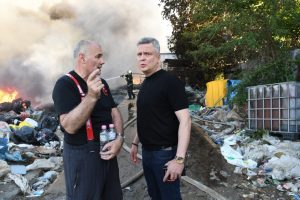 Пожарът в складова база за пластмаса край Стара Загора е овладян.