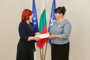 Заместник-министърът на външните работи г-жа Иванка Ташева се срещна с новоназначения извънреден и пълномощен посланик на Република Словения г-жа Метка Лайншчек